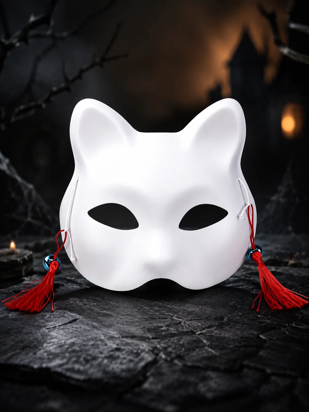 Unpainted Blank Cat Face Mask Kit Unisex Adult OneSize 1 | PricZone Unpainted Blank Cat Face Mask Kit Unisex Adult OneSize 1 | PricZone