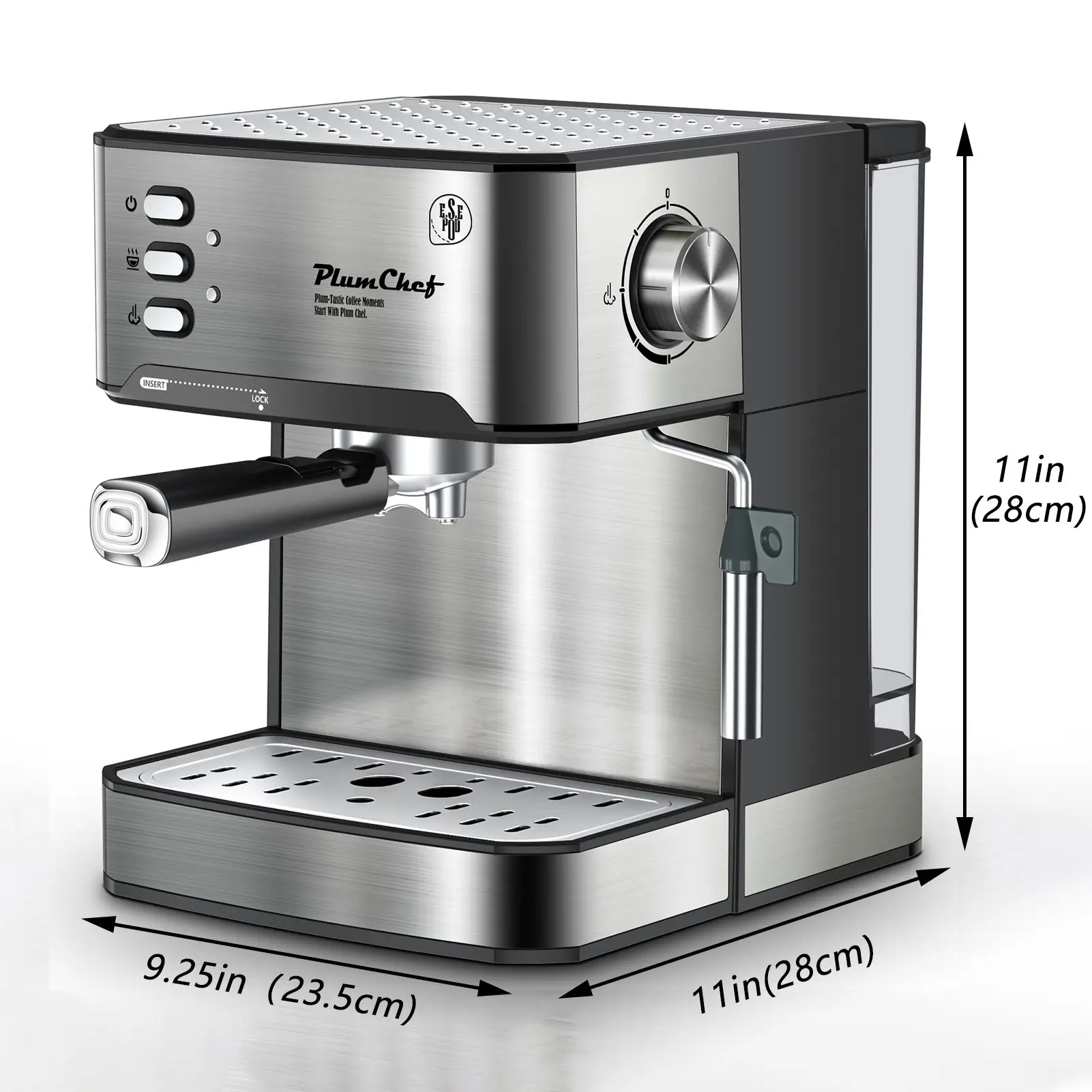 Plumchef Espresso Machine 20 Bar Compact Homehold Coffee 2 | PricZone Plumchef Espresso Machine 20 Bar Compact Homehold Coffee 2 | PricZone