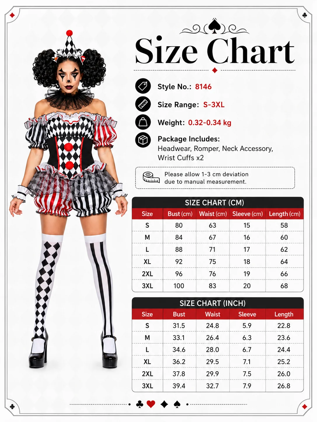 Womens Halloween Evil Clown Costume Sexy Circus Cosplay 8 | PricZone Womens Halloween Evil Clown Costume Sexy Circus Cosplay 8 | PricZone