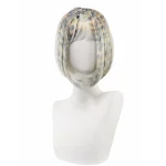 Leopard Print Bob Wig Synthetic Short Straight Bangs Animal 2 | PricZone