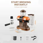 I Cafilas SemiAutomatic Espresso Machine with Grinder 6 | PricZone I Cafilas Semi Automatic Espresso Machine with Grinder 6 | PricZone