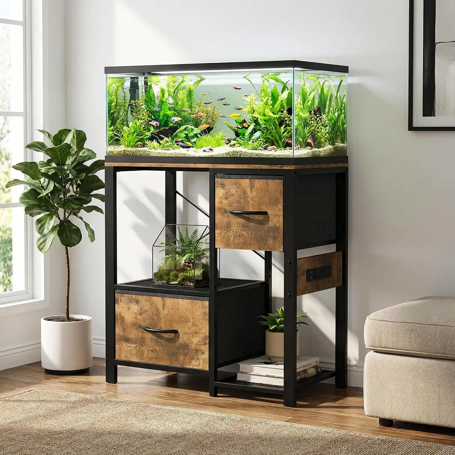 Garvee 80Cm Aquarium Stand for 2029 Gallon Tank Heavy Duty 2 | PricZone Garvee 80Cm Aquarium Stand for 20 29 Gallon Tank Heavy Duty 2 | PricZone