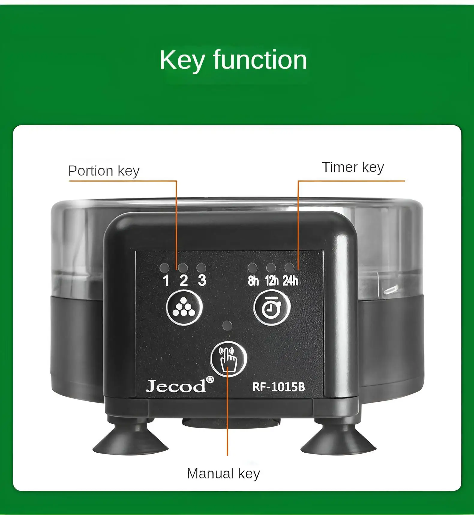 Automatic Fish Feeder｜Dual Moisture-Proof Bins｜100Ml 13