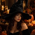 Unisex Adult OneSize Wrinkle Curved Pointed Witch Hat Soft 3 | PricZone