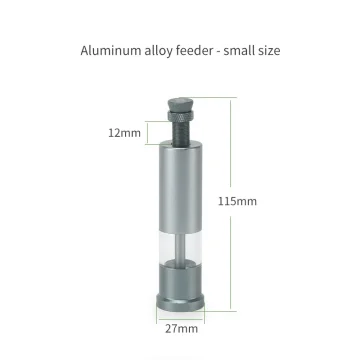 Diy Fish Tank Feeder Finger Pressure Aluminum Alloy Small 2