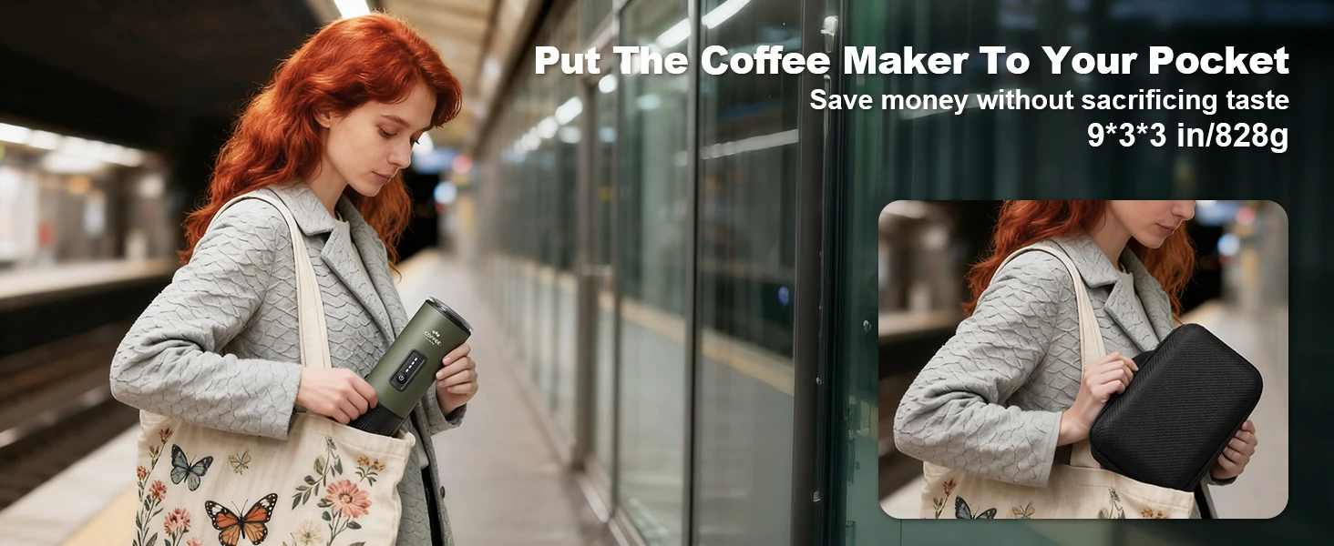 Espresso Maker 3 In 1 Coffee Machine with Carrying Bag 10