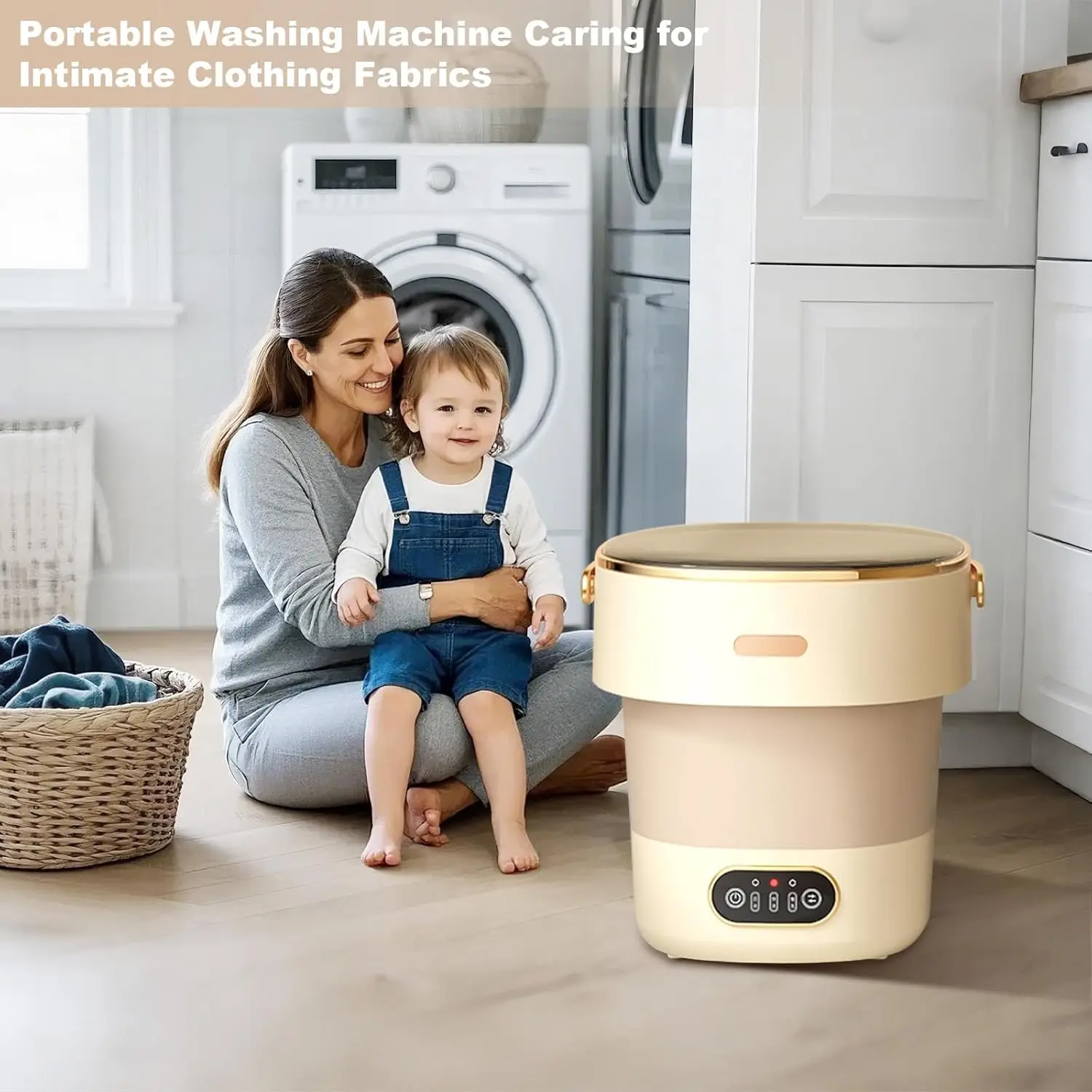 13L Washing Machine for Underwear Socks Foldable Washer 21