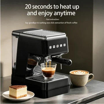 20 Bar Pressure Espresso Coffee Machine 20S Fast Heat Auto 1 | PricZone