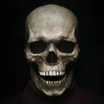 Movable Jaw Skull Mask Latex Full Head Horror Halloween 2 | PricZone