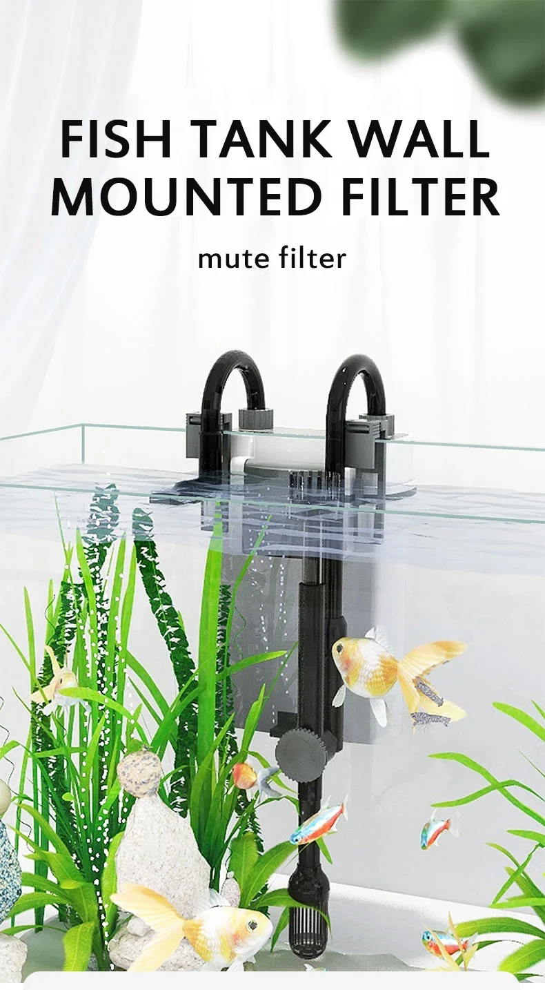 Aquarium External Oxygen Pump Fish Tank Hanging Filter 14