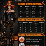 Womens Halloween Witch Cosplay Outfit Off Shoulder Sheer 7 | PricZone