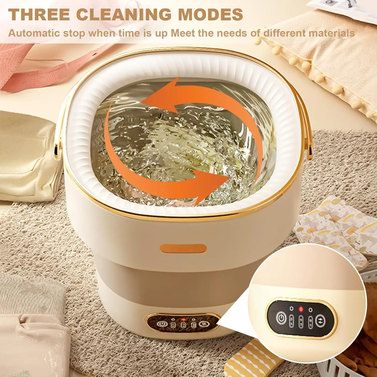 13L Washing Machine for Underwear Socks Foldable Washer 18