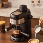 Steam Espresso Machine 35 Bar 4 Cup Compact and Cappuccino 1 | PricZone