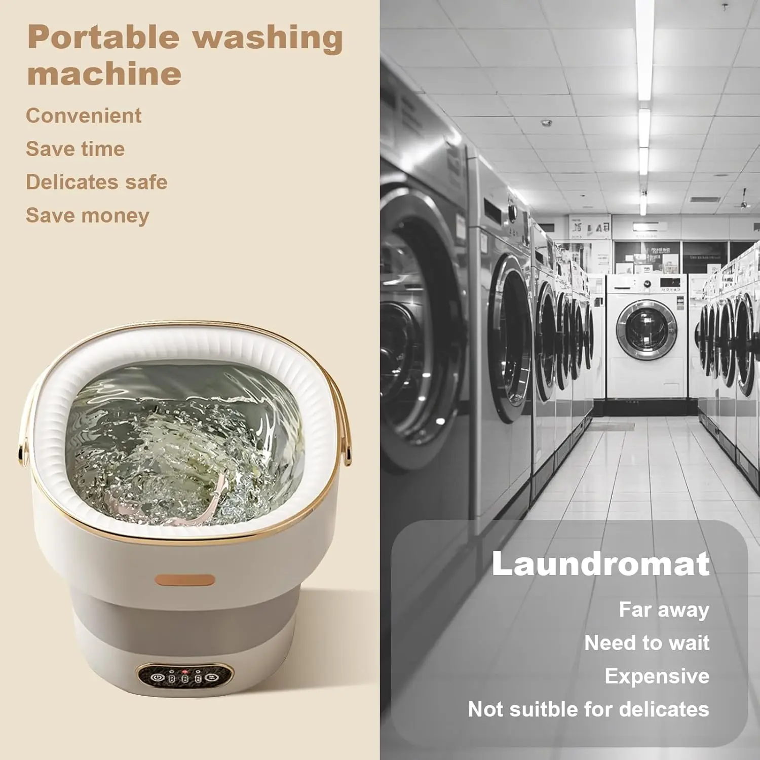 13L Washing Machine for Underwear Socks Foldable Washer 14