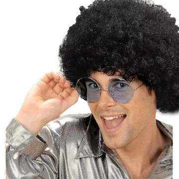 Colorful Rainbow Synthetic Curly Afro Fluffy Wig Cosplay 2