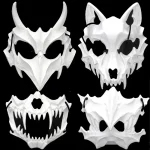 HalfFace Skull Mask Demon Skeleton Wolf Dragon Tiger 2 | PricZone Half Face Skull Mask Demon Skeleton Wolf Dragon Tiger 2 | PricZone