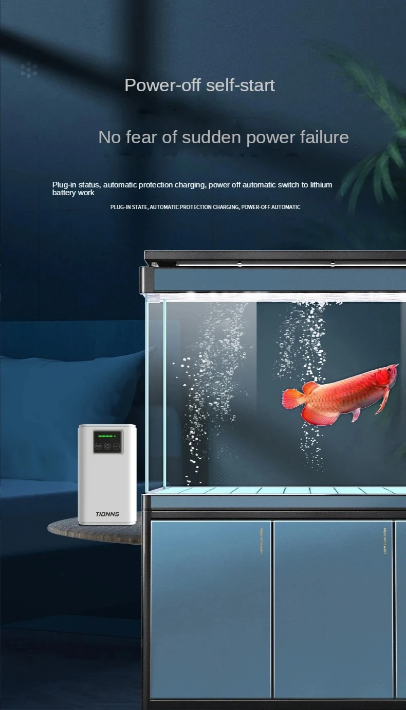 Aquarium Fish Tank Oxygen Pump Charging Dual-Purpose Air 16