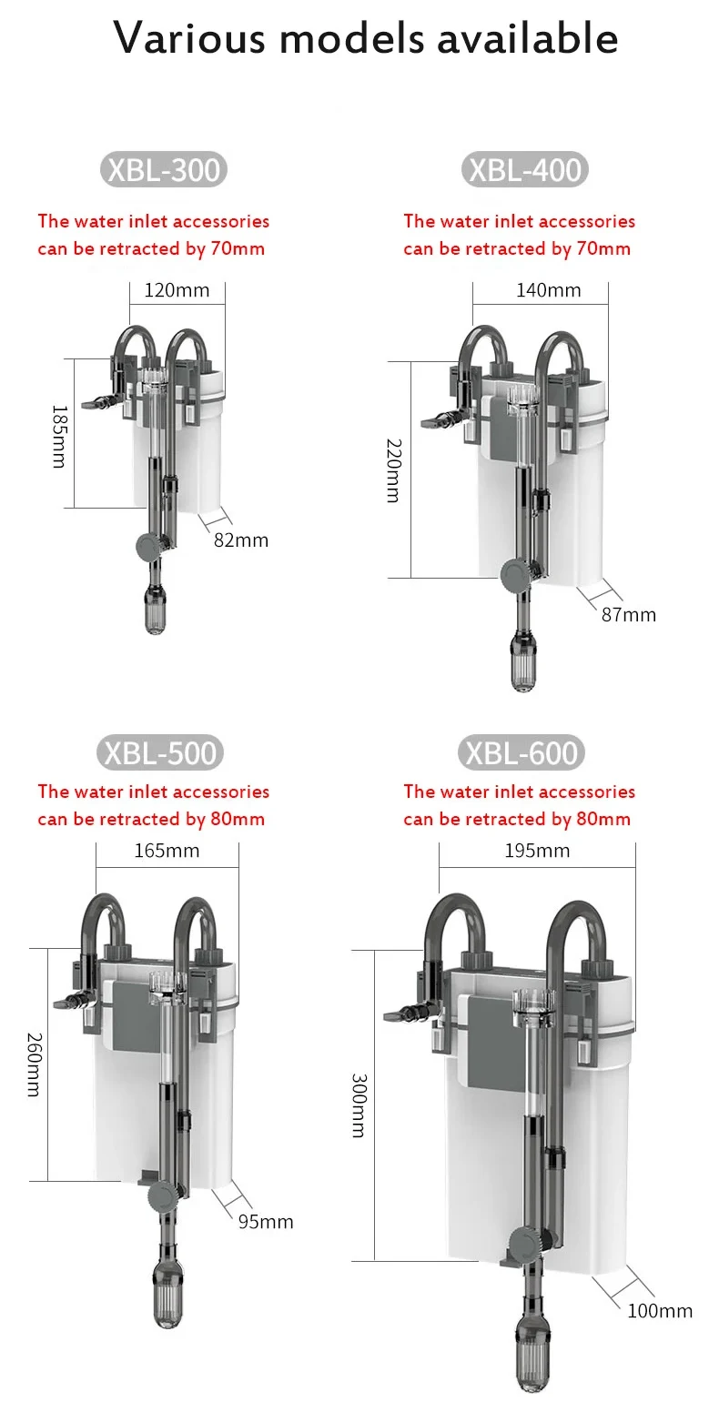 Aquarium External Oxygen Pump Fish Tank Hanging Filter 22