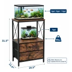 Metal Aquarium Stand for 5 To 10 Gallon Fish Tank with 2 8 | PricZone