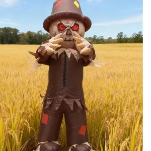 Haunted House Party Scarecrow Inflatable Costume Glowing product image
