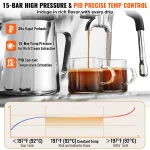 Succebuy Espresso Machine with Grinder 15 Bar 3 | PricZone