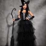 Halloween Cosplay Witch Dress Outfit for Women Sleeveless 1 | PricZone Halloween Cosplay Witch Dress Outfit for Women Sleeveless 1 | PricZone