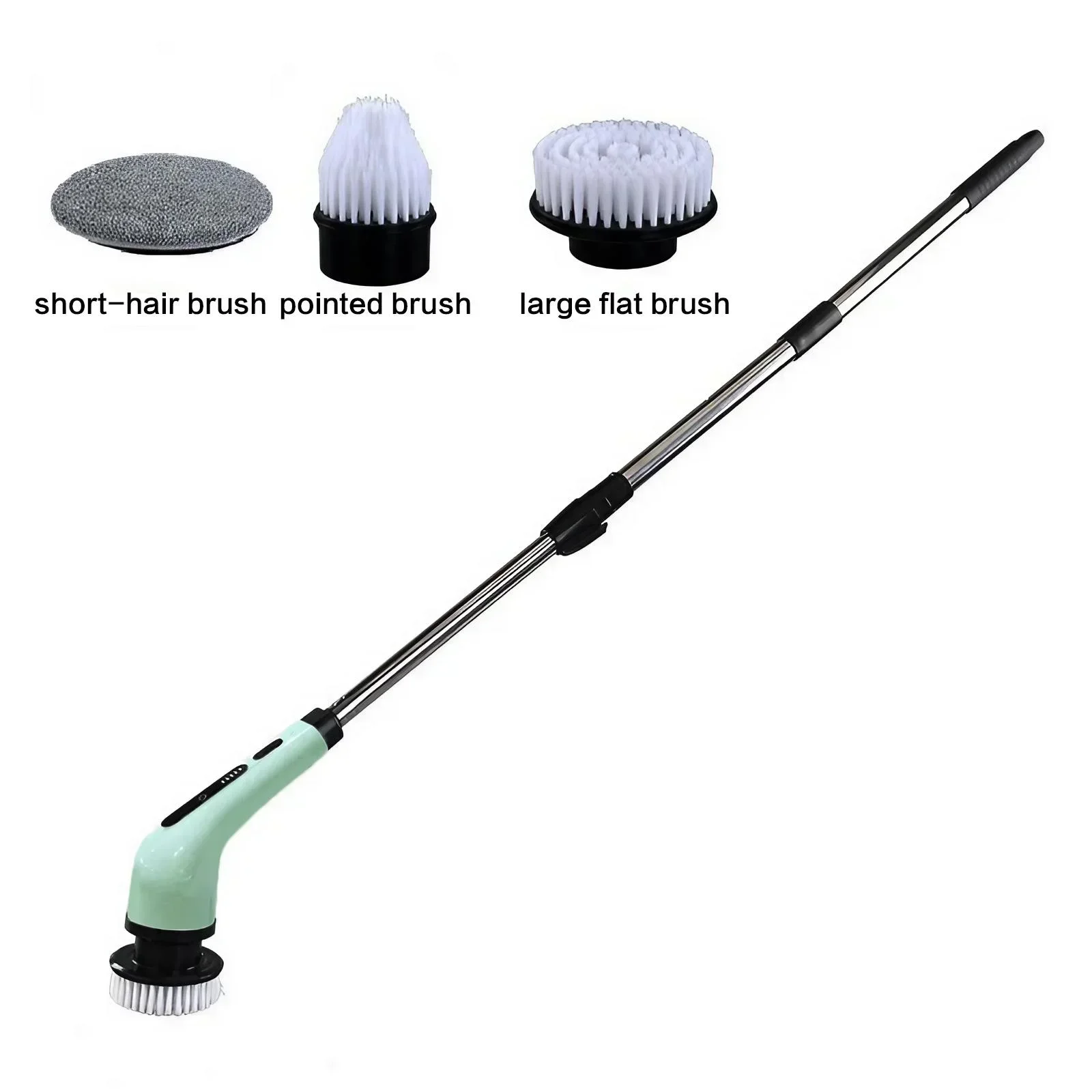 Electric Spin Scrubber Rechargeable Cordless with 3/9 Brushes 9