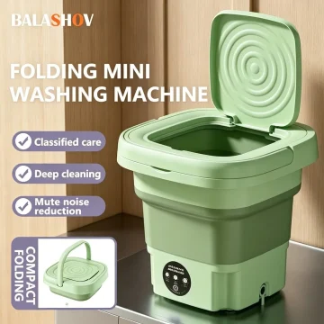 7L Small Foldable Washing Machine with Spin Dryer for Socks 1 | PricZone