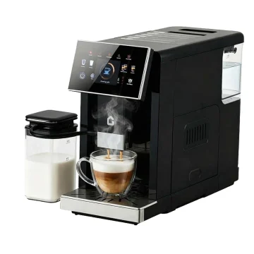 Super Automatic Espresso Machine with Built-In Grinder Milk 1