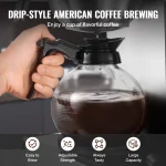 Succebuy Commercial Drip Coffee Maker with Glass Carafes 6 | PricZone Succebuy Commercial Drip Coffee Maker with Glass Carafes 6 | PricZone