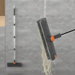 Floor Scrub Brush with Long Handle 3 In 1 Scrape 6 | PricZone