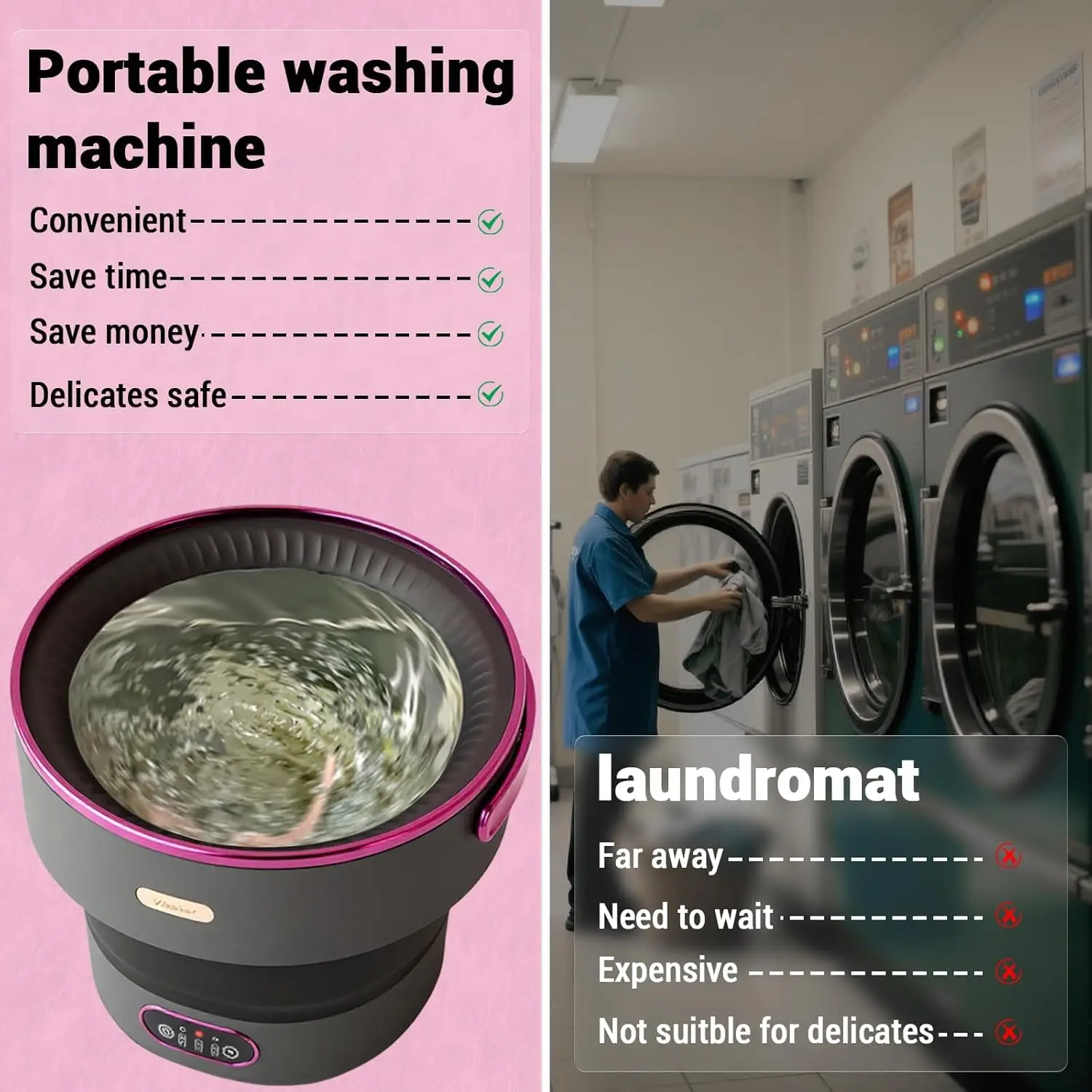 13L Washing Machine for Underwear Socks Foldable Washer 27