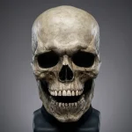 Movable Jaw Skull Mask Latex Full Head Horror Halloween 1 | PricZone