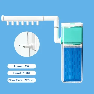 Suction Cup 4 In 1 Fish Tank Filter Waterfall Wall Mounted 1 | PricZone