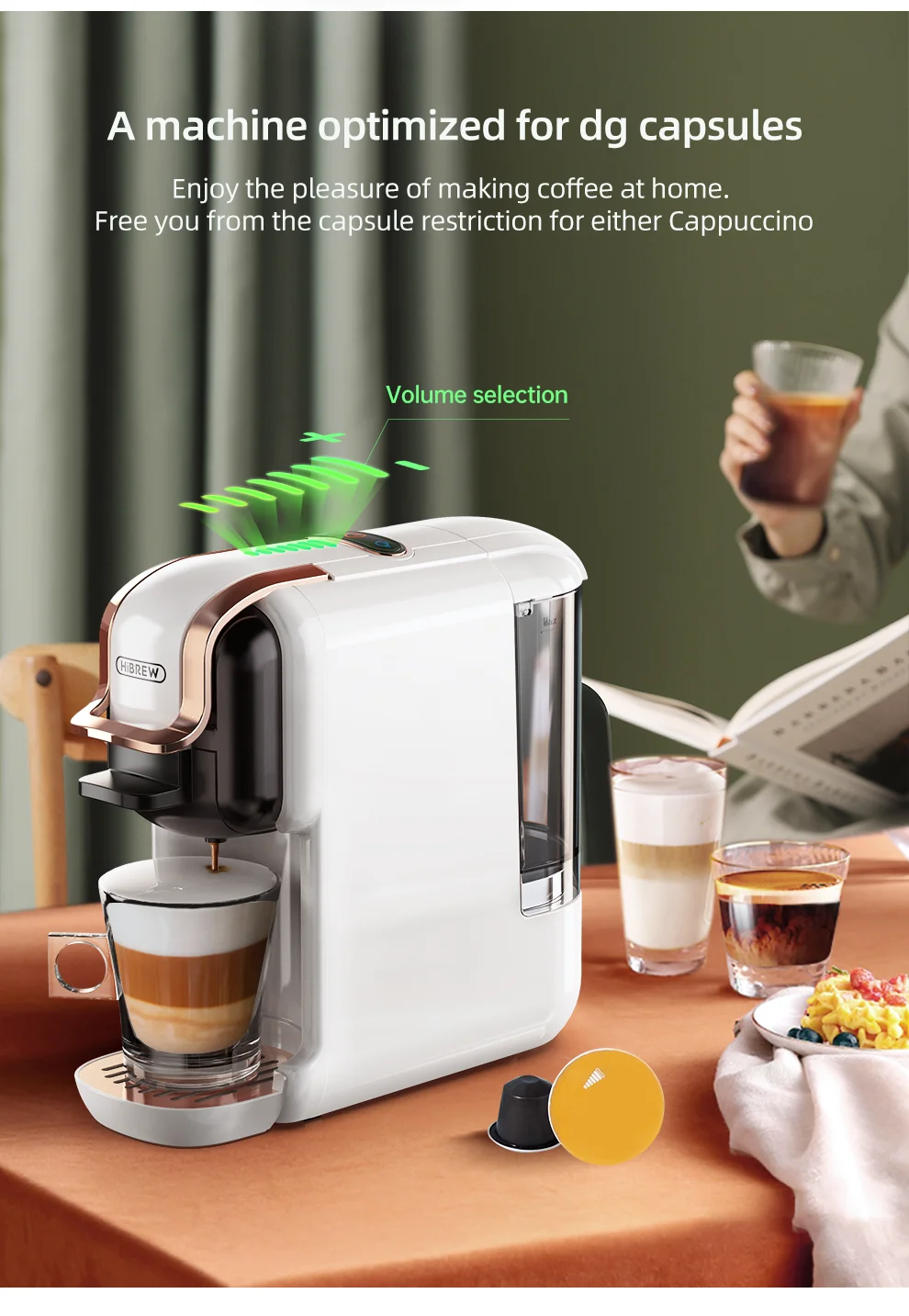 Hibrew Multiple Capsule Coffee Machine Hot/Cold Dolce Gusto 13