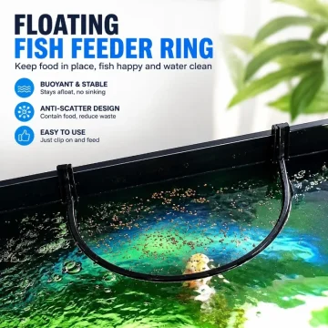 Buoyant Aquatic Feed Enclosure Anti-Drift Fish Ration 1