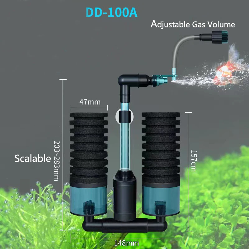 USB Aquarium Filter with Water Pump Electric for Fish Tank 14