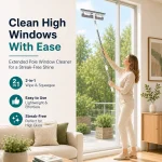 Joybos 2 In 1 Window Squeegee with 53inch Extendable Pole 8 | PricZone