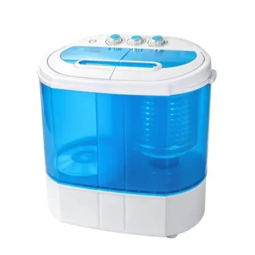 Small Washing Machine 9.9Lb Compact Washer Twin Tub Laundry 1