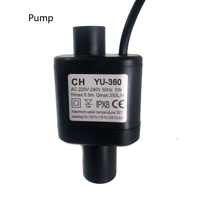 Aquarium Filter with Water Pump for Fish Tank Air Skimmer 19
