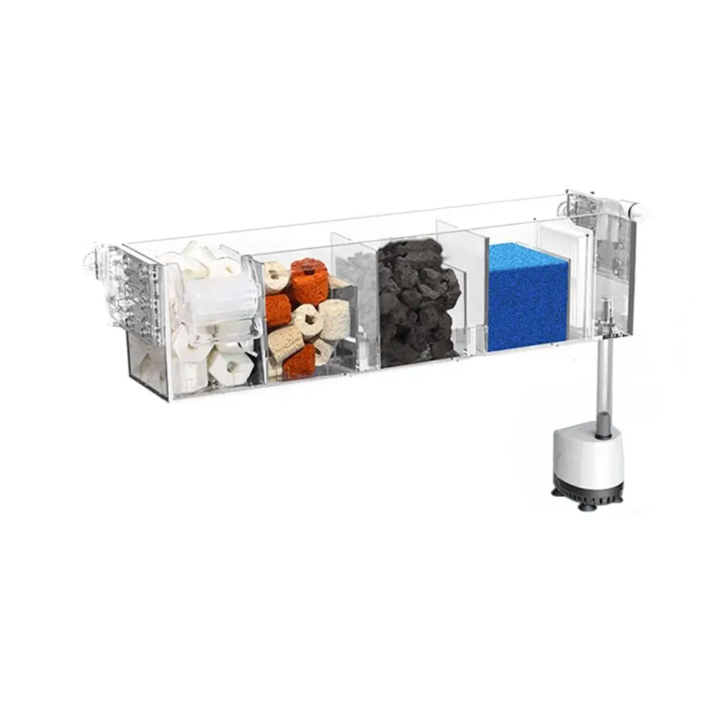 Wall Mounted Fish Tank Silent Circulating Waterfall Filter 14