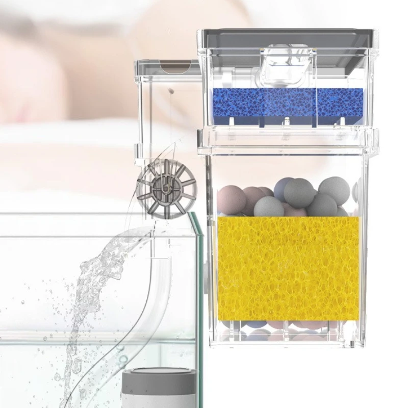 Aquarium Wall Filter Circulation Waterfall Fish Tank 5 | PricZone Aquarium Wall Filter Circulation Waterfall Fish Tank 5 | PricZone