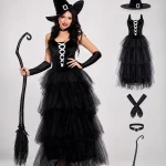 Halloween Cosplay Witch Dress Outfit for Women Sleeveless 7 | PricZone Halloween Cosplay Witch Dress Outfit for Women Sleeveless 7 | PricZone