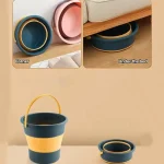 17L10L5L Foldable Silicone Bucket with Lid Suitable 5 | PricZone