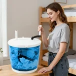 2 In 1 Manual Laundry Basket Hand Crank Washer Spin Dryer 4 | PricZone