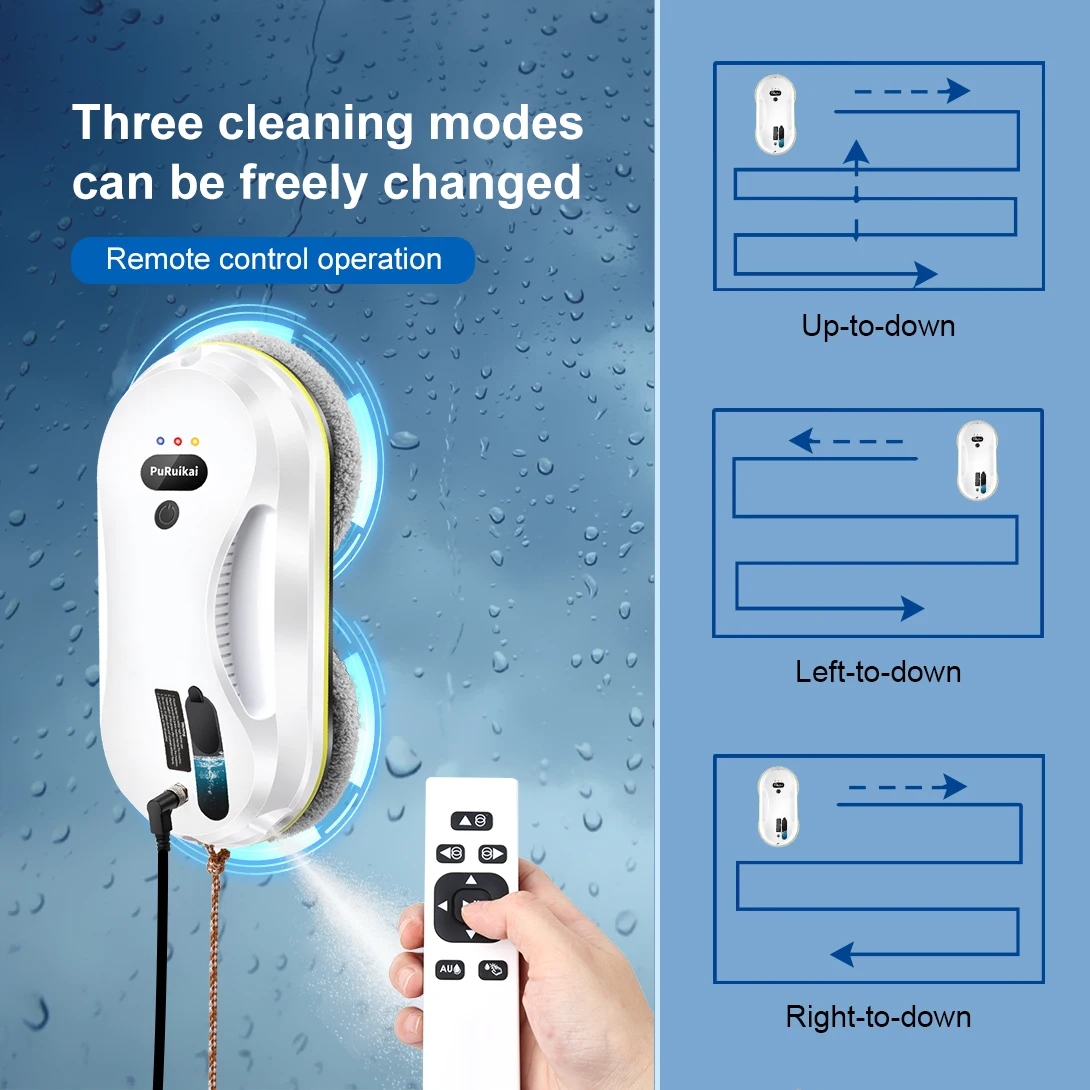 Household Window Automatic Water Spray Cleaning Robot 11
