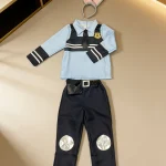 Boys Police Role Play Costume Set with Collared Long Sleeve 3 | PricZone