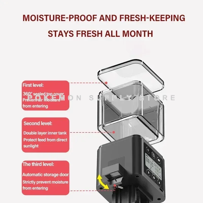 Aquarium Accessories Automatic Fish Feeder LED LCD Screen 4 | PricZone Aquarium Accessories Automatic Fish Feeder LED LCD Screen 4 | PricZone