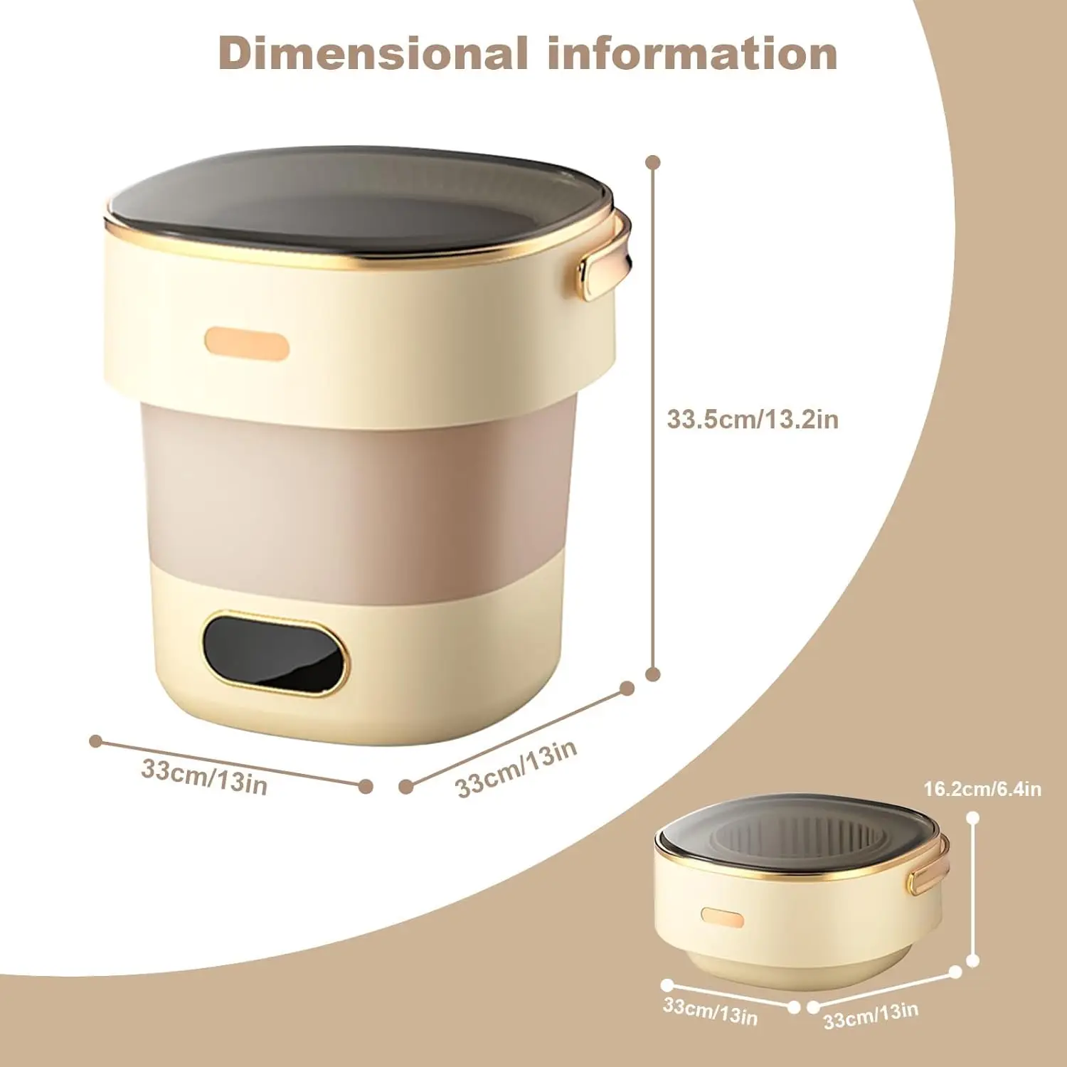 13L Washing Machine for Underwear Socks Foldable Washer 16