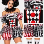 Womens Halloween Evil Clown Costume Sexy Circus Cosplay 5 | PricZone Womens Halloween Evil Clown Costume Sexy Circus Cosplay 5 | PricZone